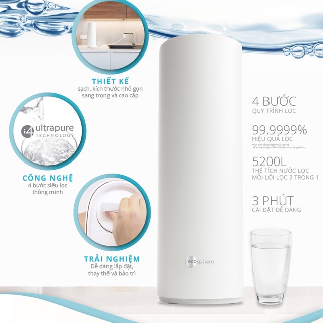 Máy lọc nước thông minh EcoSphere I4 Ultra Purification Technology -Nu Skin-Mỹ